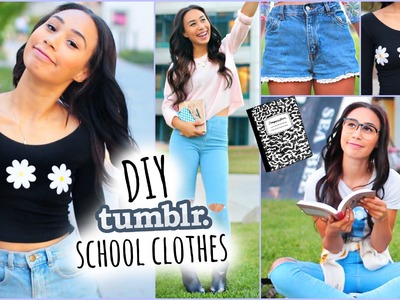 DIY Tumblr Inspired School Clothes! Shopping Life Hacks for Back To School 2014
