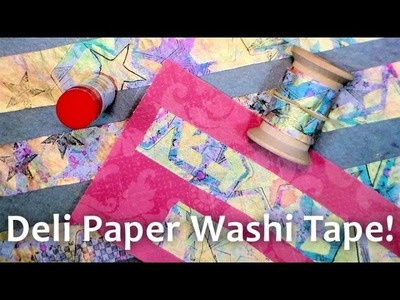DIY Washi Tape with Deli Paper & Glue Stick! {looks like the real McCoy!}