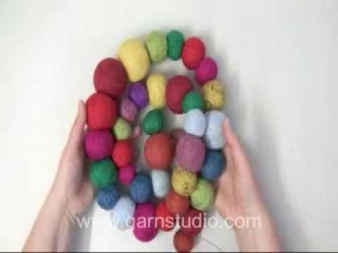 DROPS Technique Tutorial: How to make felted wool ball