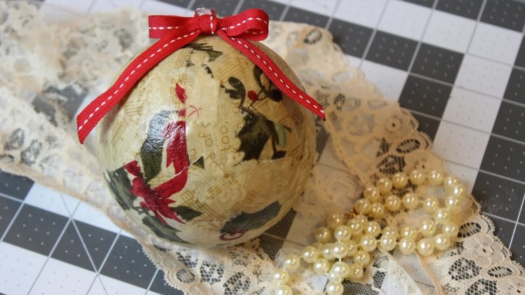 Easy Scrap Fabric Christmas Balls | Tutorial