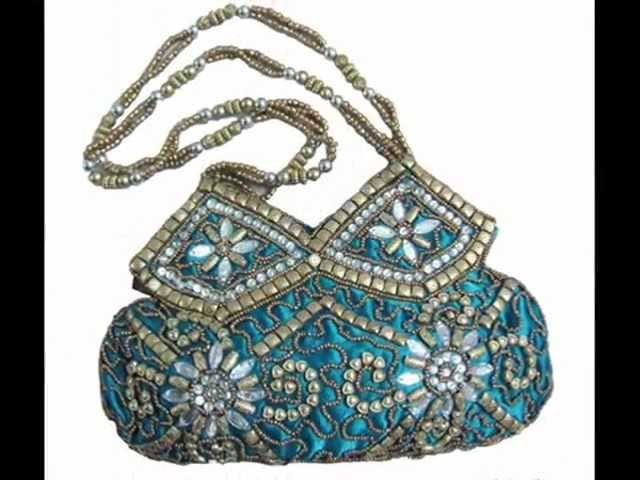 Evening Party Designer Stone Beaded Potli Bags From India