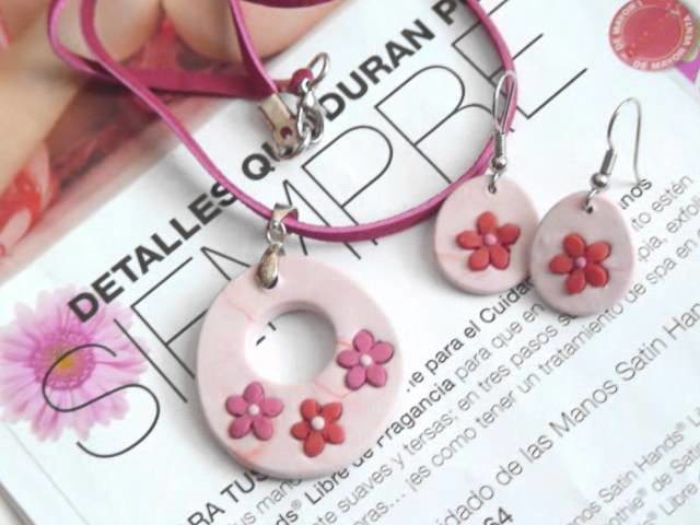 Fimo or Sculpey jewelry, Handmade. Resin and metal beads.Bisuteria de fimo sculpey y resina