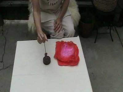 Funhouse Fibers "Time Capsule": spinning a silk hanky