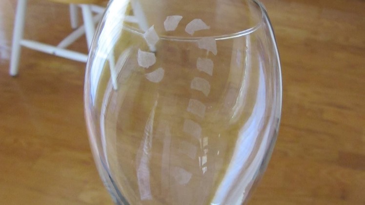 Glass Etching Craft: How to create custom Wine Glasses