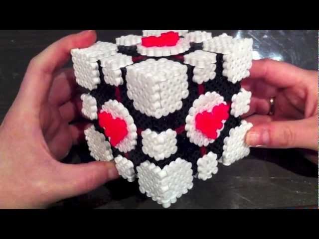 Hama Beads. Perler Beads Companion Cube and more