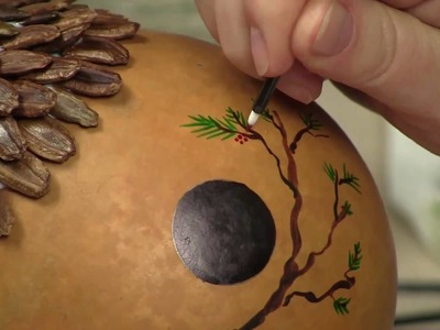 How to Create a Faux "Pinecone" Roof Effect (Part 2) - Gourd Crafting Secrets Revealed