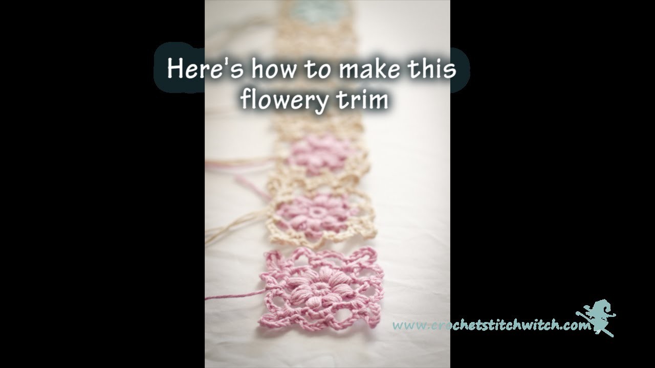 How to crochet a lace flower motif