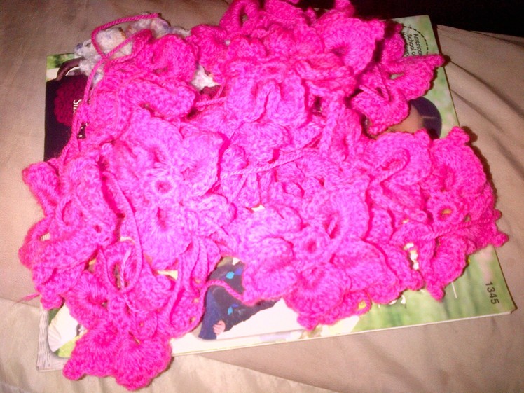 How to crochet flower that can be used to make baby shawl or blanket
