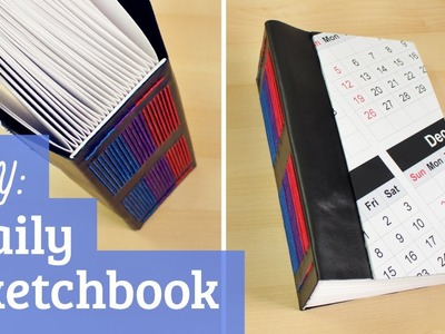 How to Make a Sketchbook: Daily Entry