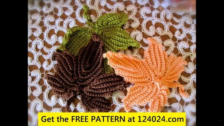 Irish crochet leaf tutorial
