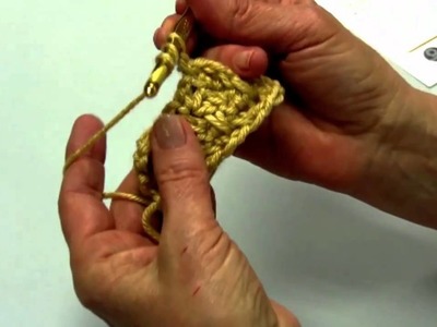 Learn How to Create Block 1 Front Post Trebles of the Sampler Throw