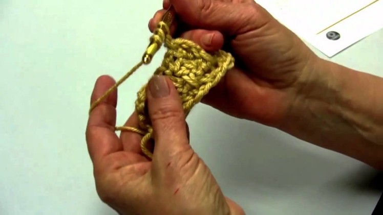 Learn How to Create Block 1 Front Post Trebles of the Sampler Throw