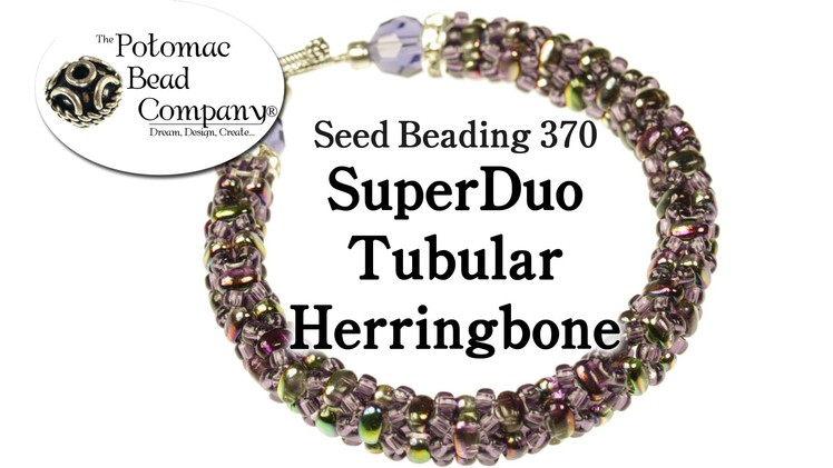 Make a SuperDuo Tubular Herringbone Bracelet