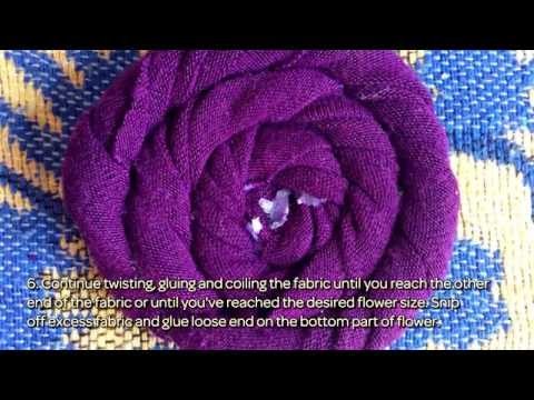 Make Cool Rolled Fabric Flowers - DIY Crafts - Guidecentral