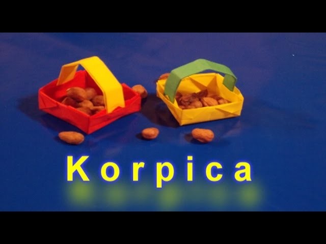 Origami: Korpica Od Papira-How to make Basket out of paper
