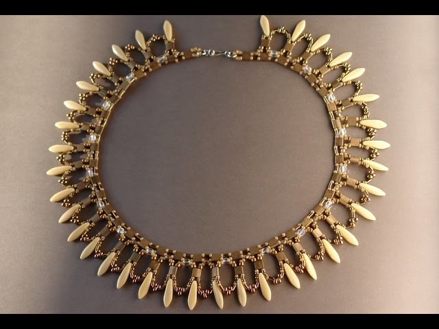 Rays of Light - Beaded necklace by Sidonia's handmade jewelry