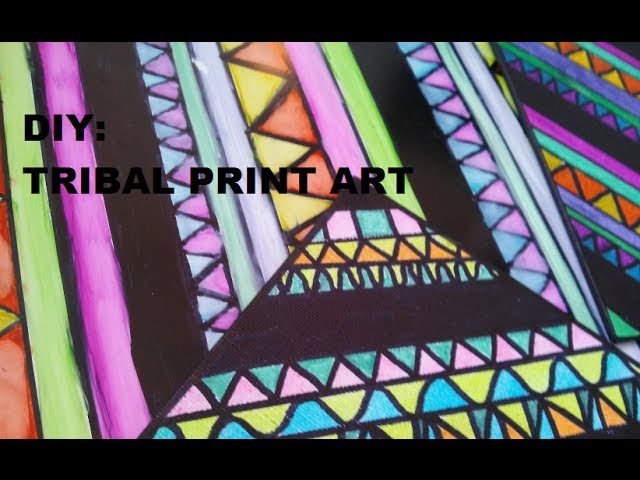 Sharpie Speed Drawing - DIY Tribal Print Art