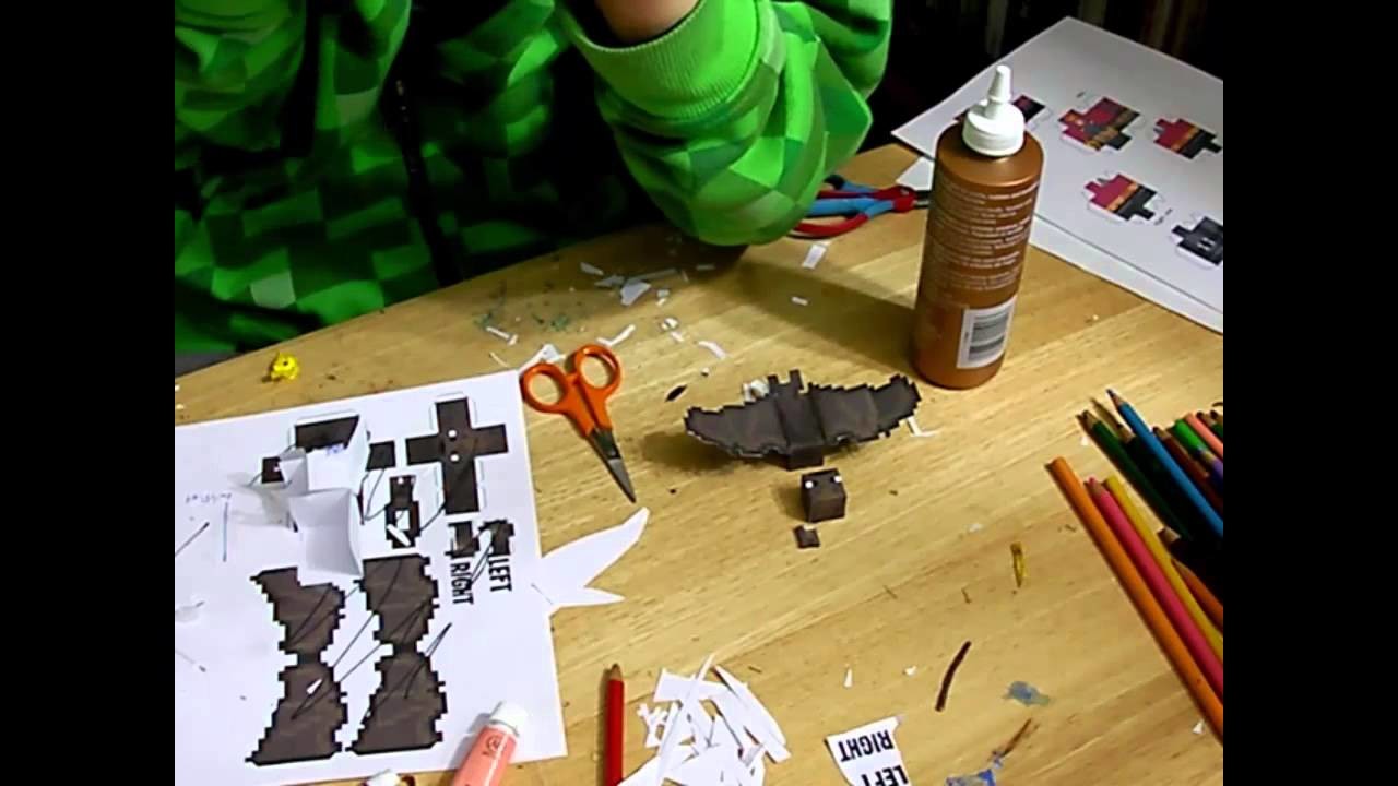 Vaks on a Bat -- Papercraft