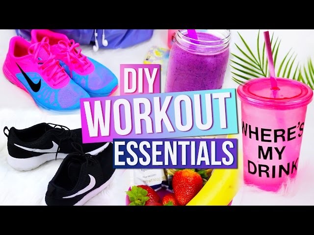 Workout Essentials! DIY Water Bottle, Smoothie Recipe & More!