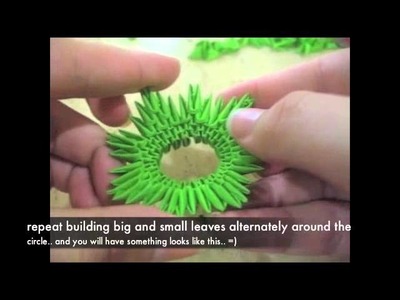3D origami pineapple tutorial?