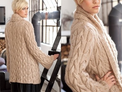 #9 Cabled Cardigan, Vogue Knitting Winter 2011.12