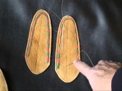 Beading On Moose Hide Lesson By Sharon Bird.wmv