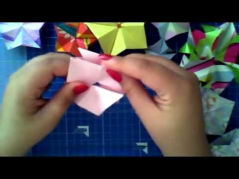 Como dobrar: Origami Modular Star (portuguese) Part 2 of 2 [HD]