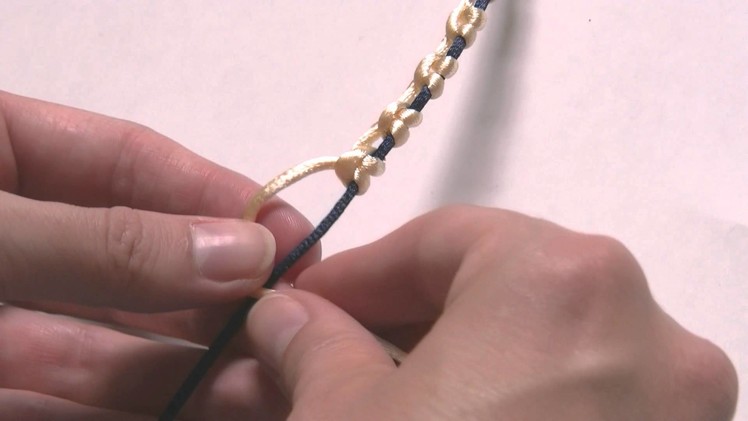Craft Beading - How to work with Macrame part. 2