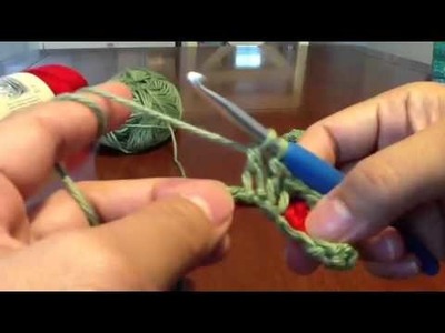 Crochet strawberry stitch-1 (redo)