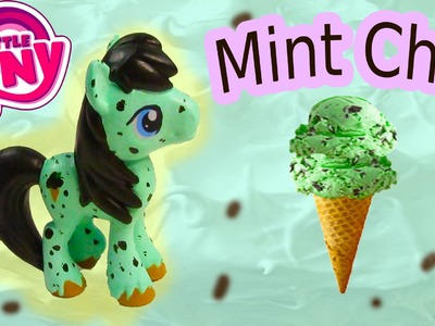Custom MLP My Little Pony Mint Chocolate Chip Ice Cream DIY Painted Craft Stallion