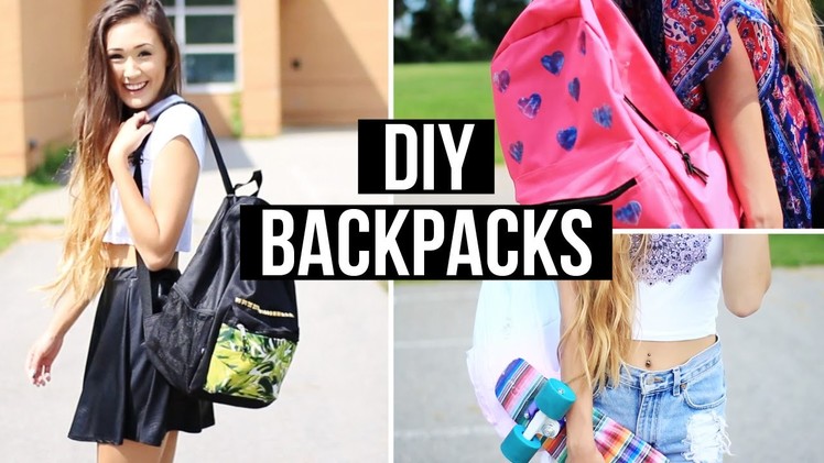 DIY Backpacks For Back To School 2014 | LaurDIY