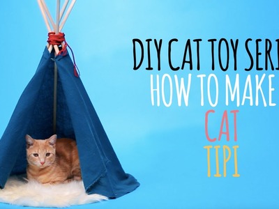 DIY Cat Toys - How to Make a Cat Tipi