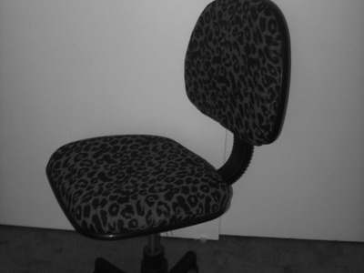 DIY Chair Makeover ~ Leopard Chair