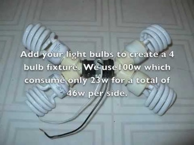 DIY How to make a cheap CFL 800w compact flourecent grow light