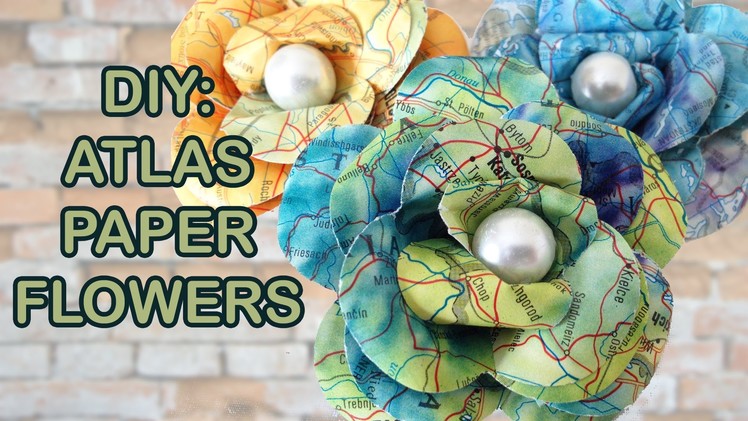DIY: Recycled Atlas - How to make paper flowers - Sustainable Patch