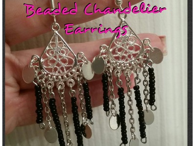 DIY Totally Cute Beaded Chandelier Earrings