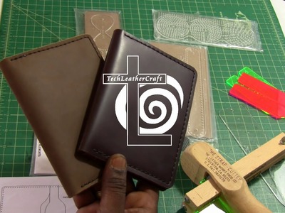 DIY Tutorial Making a Leather Passport Wallet Journal Holder using BRL Acrylic Template