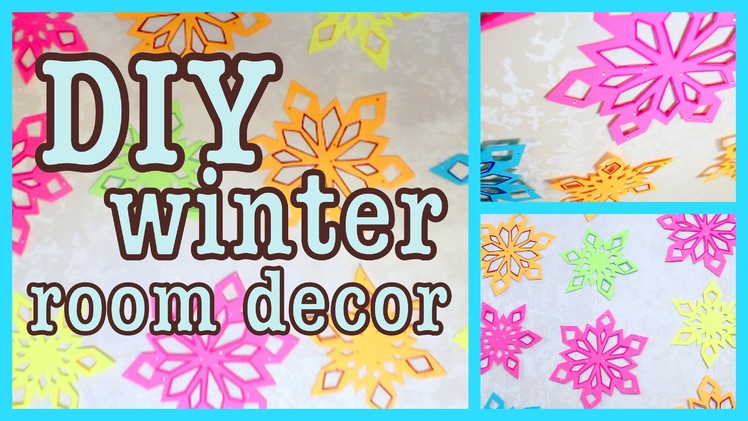 DIY Winter Room Decor ❅ Snowflake Wall Art