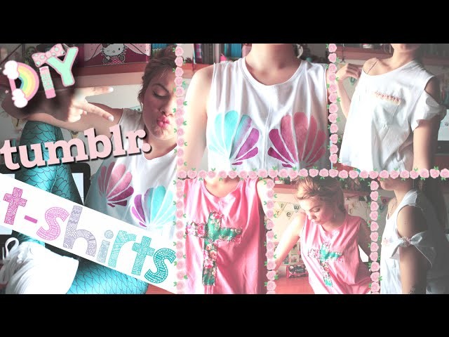Easy & Inexpensive DIY Tumblr T-shirts WITHOUT Transfer Paper