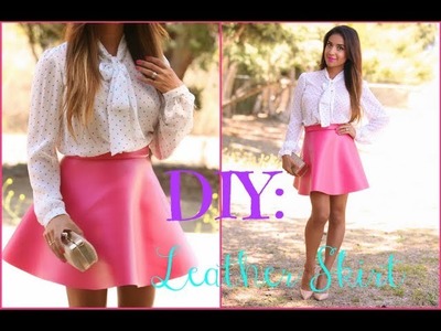Easy DIY: Faux Leather Circle Skirt