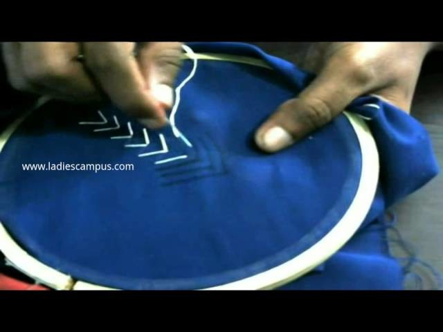 Embroidery Stitches | Tutorial | DIY | Learn how to make Stitch No 7 Arrowhead stitch by hand