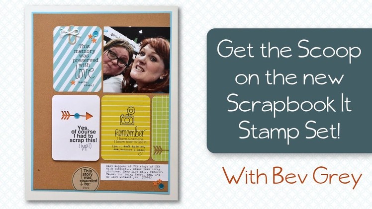 Get the Scoop on the New Technique Tuesday Scrapbook It Stamp Set!