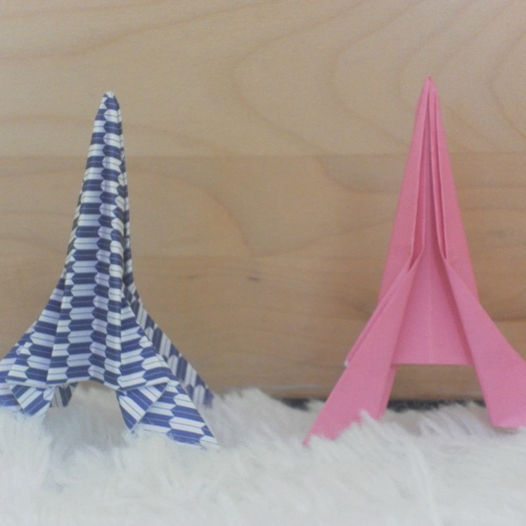 How to Fold an Origami Eiffel Tower (easy)