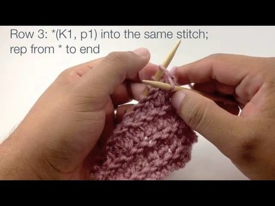How to Knit the Granite Stitch (English Style)