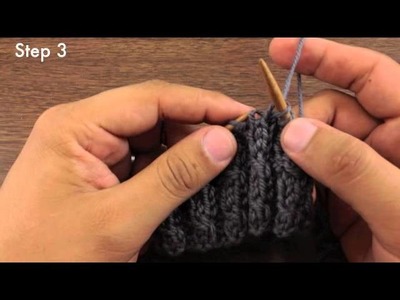 How to Knit the Left Twist Stitch (English Style)