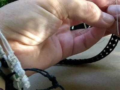 How to Make a Wrap Bracelet by Meandering Cords