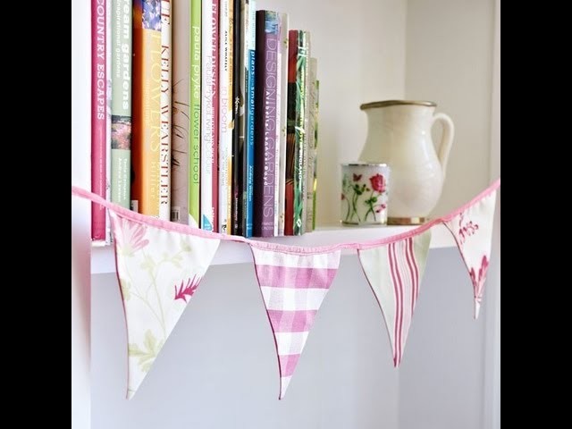 How to make vintage inspired bunting diy - no sew!. sjmwell