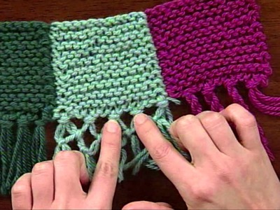 Knitting Daily TV Episode 810's Quick Tip, Fringe
