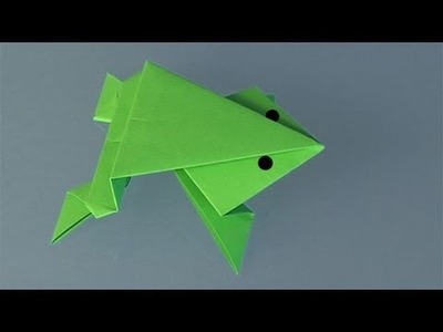 Learn origami, make a paper Frog
