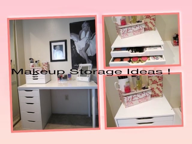 Makeup Storage Ideas+ D.I.Y. Dust Free Makeup Brushes !